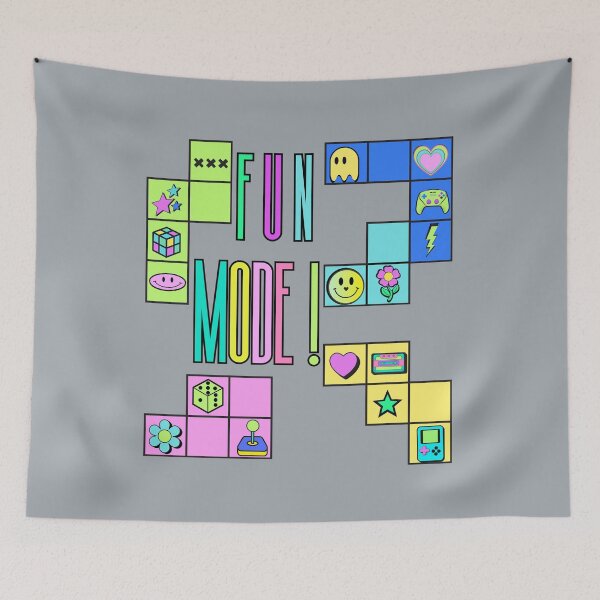 Item preview, FUN MODE! Retro Arcade Gaming Graphic T-Shirt | Colorful Pastel Pop Art Gamer Tee designed and sold by Aimetoi.