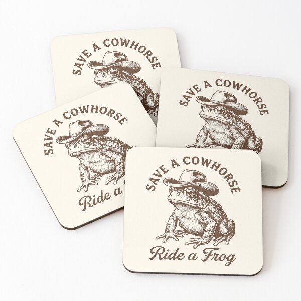 Item preview, Save A Cowhorse Ride A Frog Funny Cowboy Rodeo designed and sold by Y-Vibes.