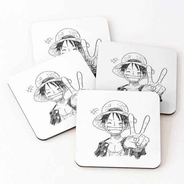Item preview, Cheerful Straw Hat Boy Smiling with Peace Sign Sketch designed and sold by Snowdog-Art.