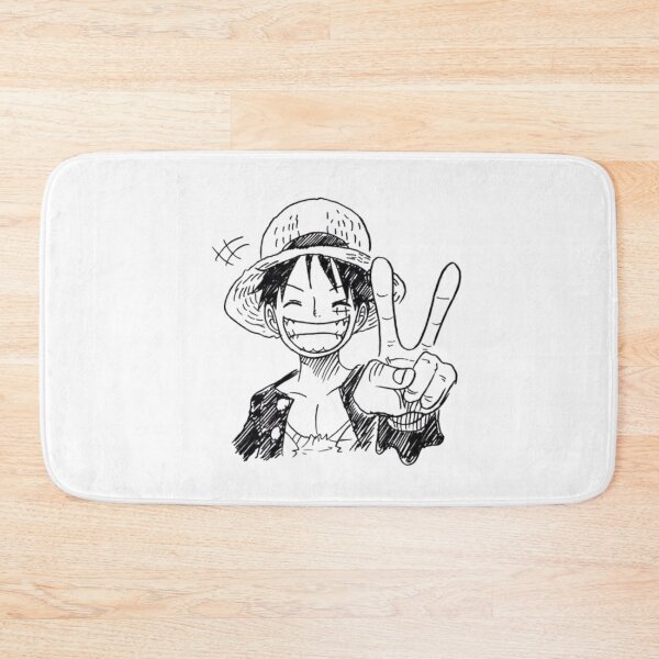 Item preview, Cheerful Straw Hat Boy Smiling with Peace Sign Sketch designed and sold by Snowdog-Art.