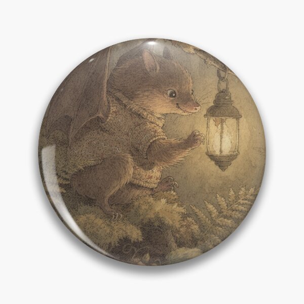 Item preview, Bat Folk Lighting the Evening Lanterns Storybook Art designed and sold by PictorialWhimsy.
