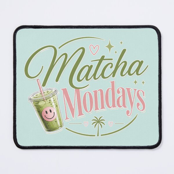Item preview, Matcha Mondays | Cute Matcha Lover Typography Design for Matcha Fans designed and sold by TheStephanieRome.