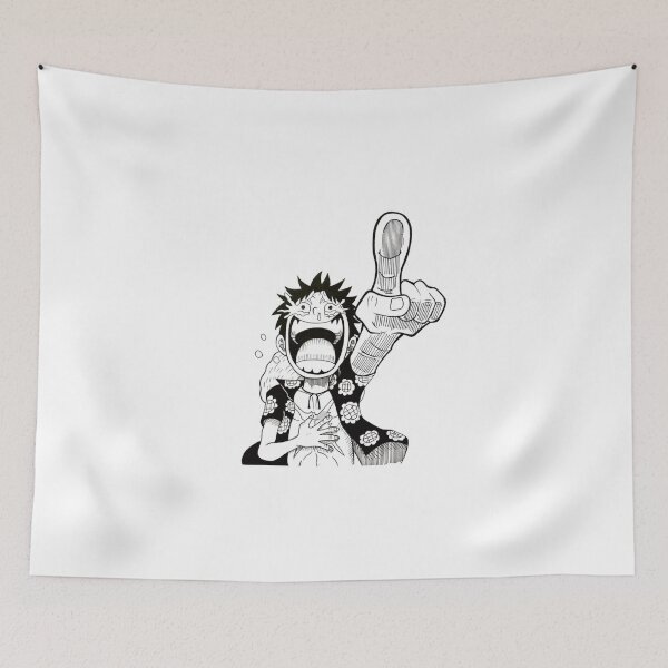 Item preview, Ecstatic Shouting Rubber Boy Pointing Finger Upward Lineart designed and sold by Snowdog-Art.