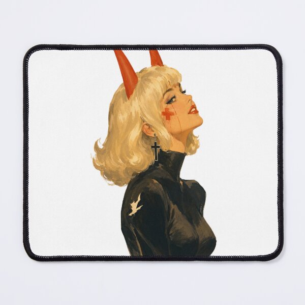 Item preview, Demon Nurse Pin Up Girl | Gothic Vintage Original Retro Illustration designed and sold by Cosplayvintage.
