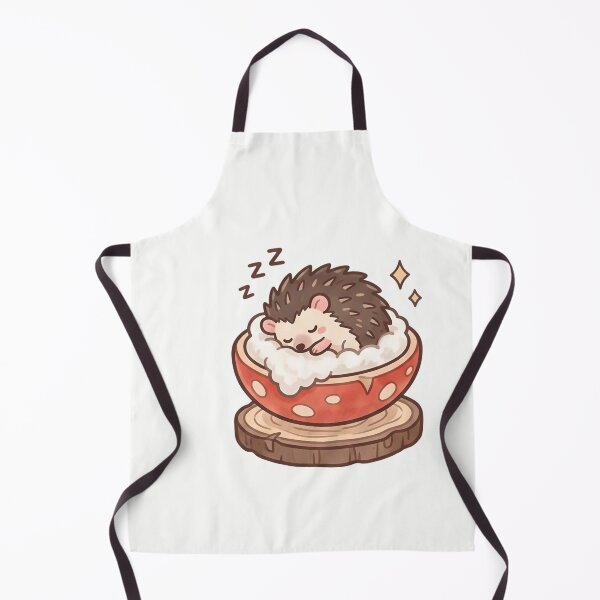 Artikelvorschau, Kawaii-Schlafender Igel Cottagecore-Kunst entworfen und verkauft von RADesignHub.