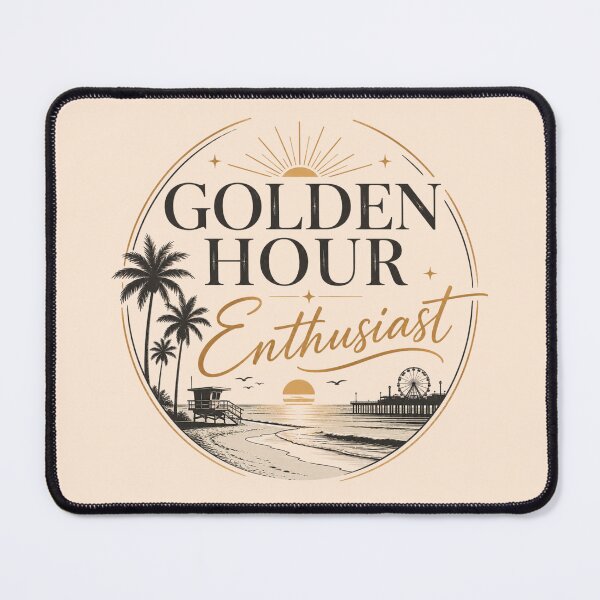 Item preview, Golden Hour Enthusiast | Sunset Beach Lover Aesthetic Typography Design designed and sold by TheStephanieRome.