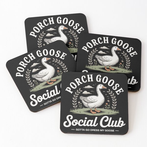 Item preview, Porch Goose Social Club Gotta Go Dress My Goose T-Shirt | Vintage Farmhouse Goose Graphic Gift designed and sold by Trendably.