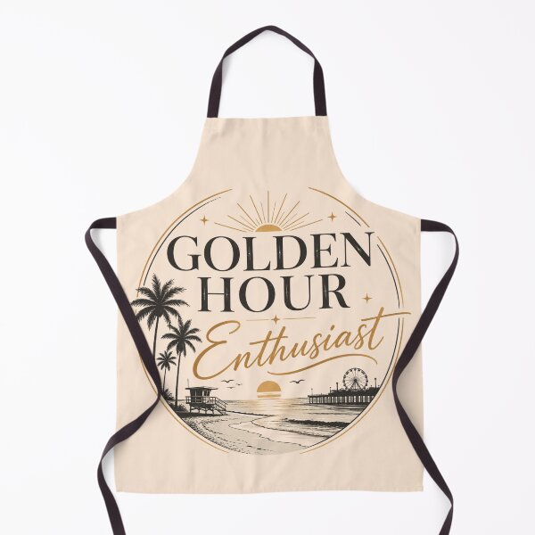 Item preview, Golden Hour Enthusiast | Sunset Beach Lover Aesthetic Typography Design designed and sold by TheStephanieRome.