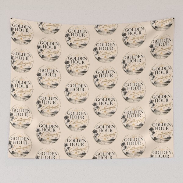 Item preview, Golden Hour Enthusiast | Sunset Beach Lover Aesthetic Typography Design designed and sold by TheStephanieRome.
