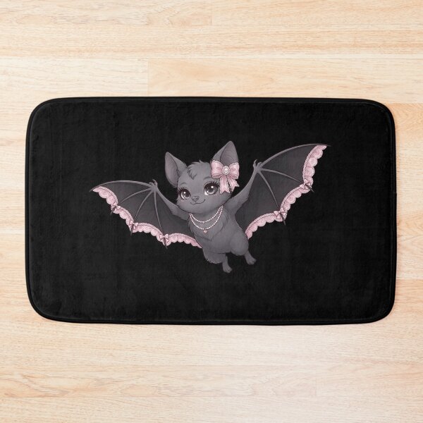 Item preview, Cute Coquette Aesthetic Lace Bat designed and sold by KelliesGrafix.