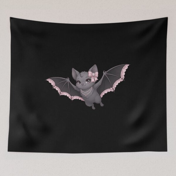 Item preview, Cute Coquette Aesthetic Lace Bat designed and sold by KelliesGrafix.