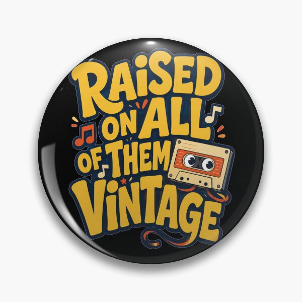 Item preview, Raised On All Of Them Vintage Bold Cartoon Cassette Art Retro Music Gift for Cassette Lovers designed and sold by Nightarel.