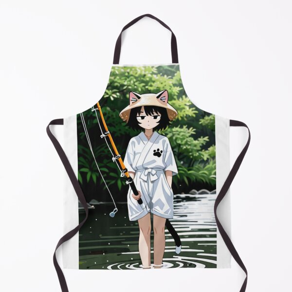 Item preview, Art - Animated Feline Character, Manga Illustration of Angling designed and sold by AnimeShin.