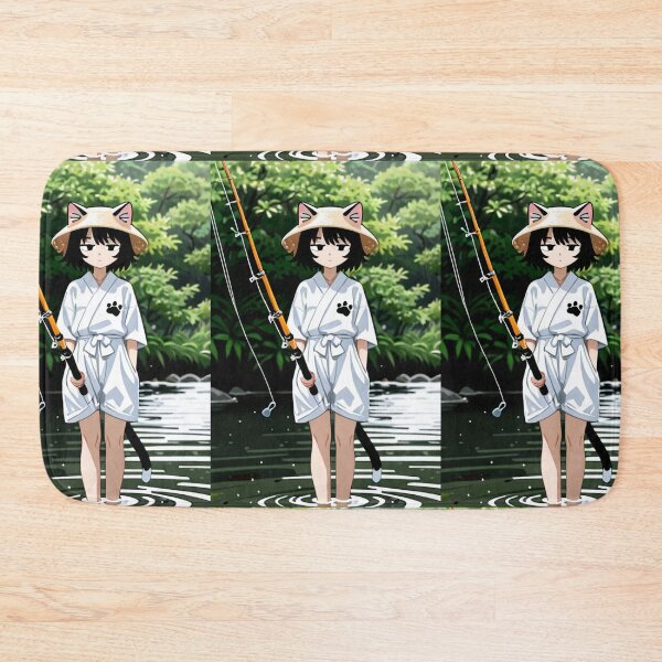 Item preview, Art - Animated Feline Character, Manga Illustration of Angling designed and sold by AnimeShin.