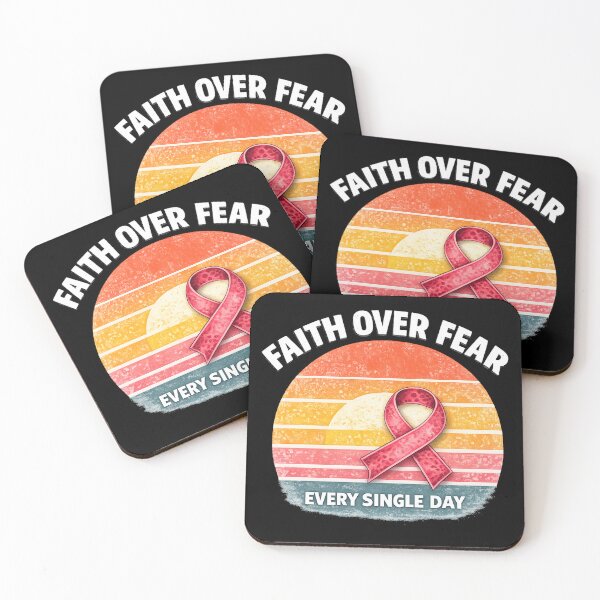 Item preview, Faith Over Fear, Every Single Day pink 3 designed and sold by Tws-Tees.