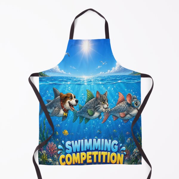 Item preview, Cute animal swimming challenge designed and sold by urbanshop7.