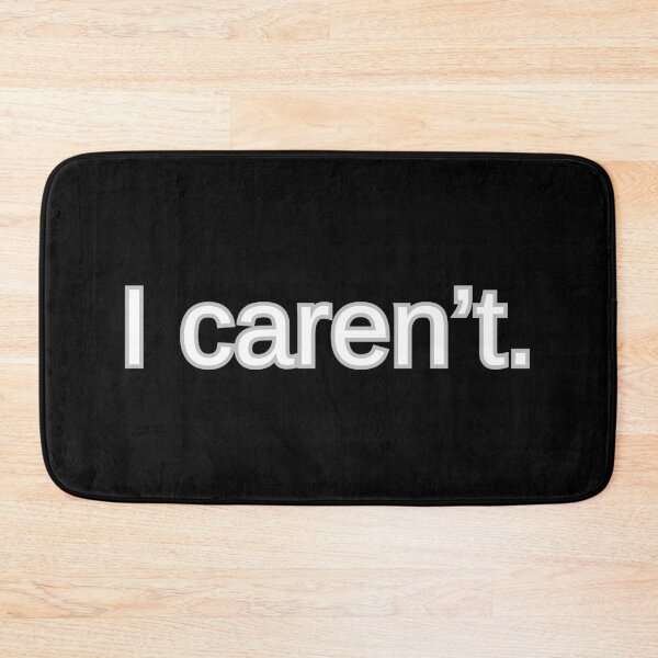 Item preview, I Caren't Sarcastic Minimalist Quote designed and sold by Sierodzyna.