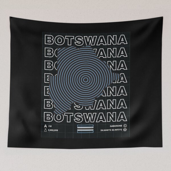 Item preview, Botswana Minimal Map designed and sold by Atlas-Array.