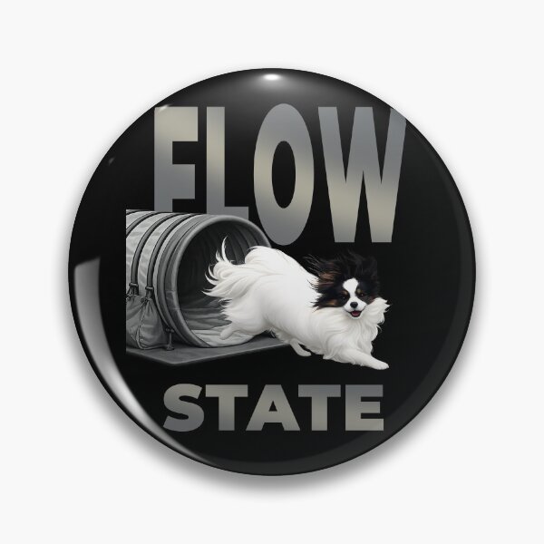 Item preview, Flow State – Agility Papillon Running Through Tunnel | Dog Sport  Design designed and sold by PapillonArtStudio.