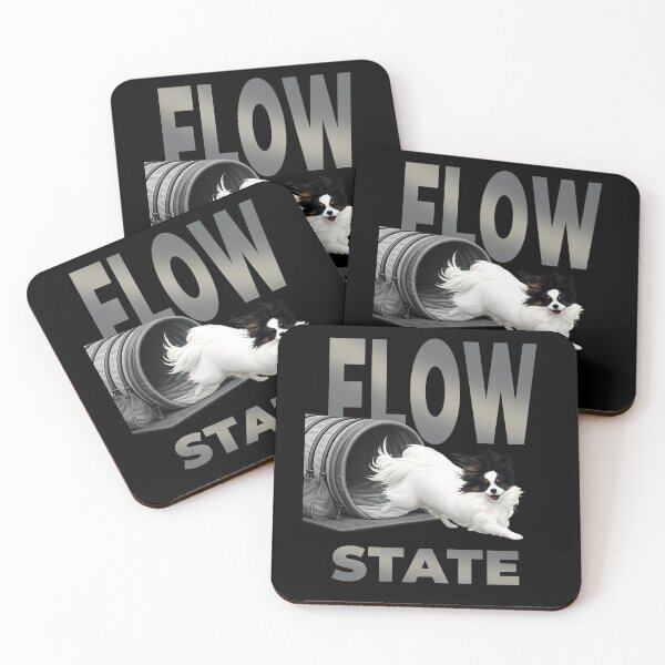 Item preview, Flow State – Agility Papillon Running Through Tunnel | Dog Sport  Design designed and sold by PapillonArtStudio.