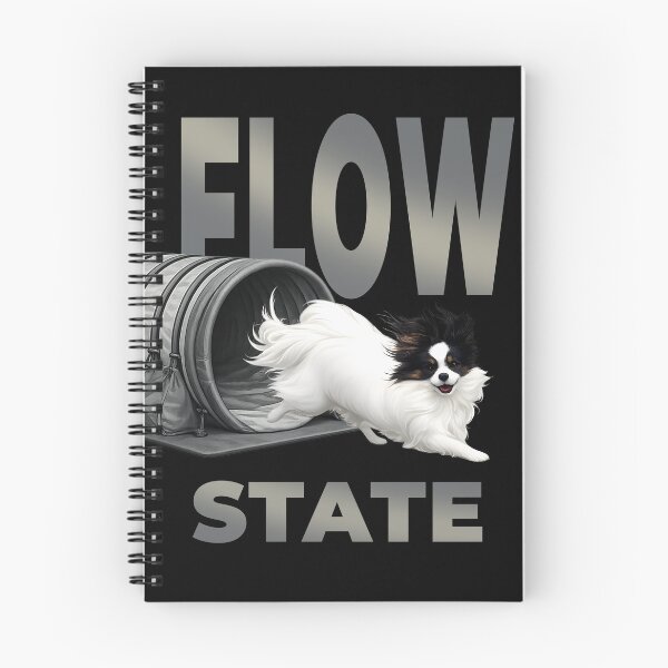 Item preview, Flow State – Agility Papillon Running Through Tunnel | Dog Sport  Design designed and sold by PapillonArtStudio.