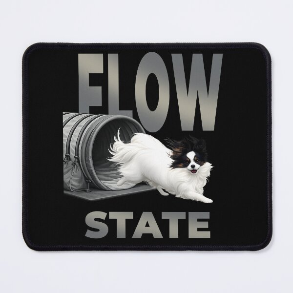 Item preview, Flow State – Agility Papillon Running Through Tunnel | Dog Sport  Design designed and sold by PapillonArtStudio.
