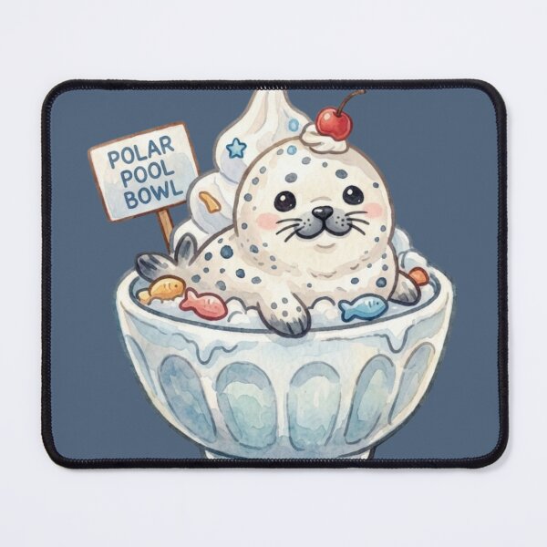 Item preview, "Polar Pool Bowl" Seal Sundae designed and sold by Megaera8.