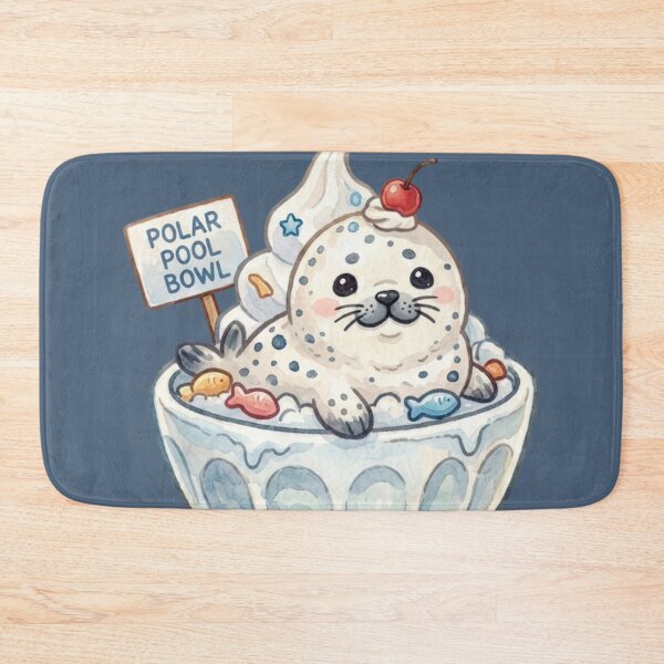 Item preview, "Polar Pool Bowl" Seal Sundae designed and sold by Megaera8.