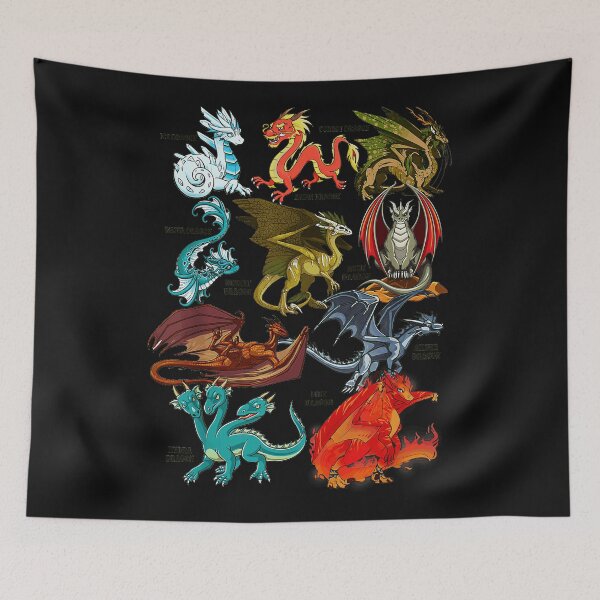 Item preview, Ice Dragon Water Dragon Desert Dragon Hydra Dragon Forest Dragon Asian Dragon Rock Dragon Silver Dragon Fire Dragon Types Dragon Lover Gift designed and sold by MOnnroyu.