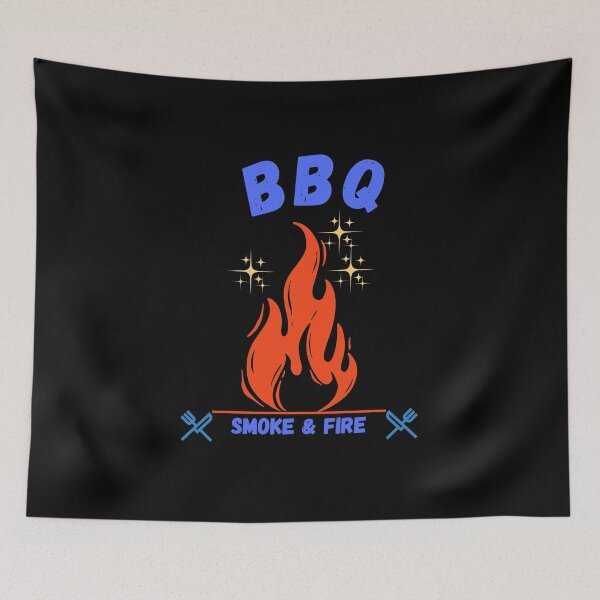 Item preview, BBQ Smoke & Fire Retro Grill Master T-Shirt | Vintage Barbecue Design for Pitmasters designed and sold by emiliacreations.