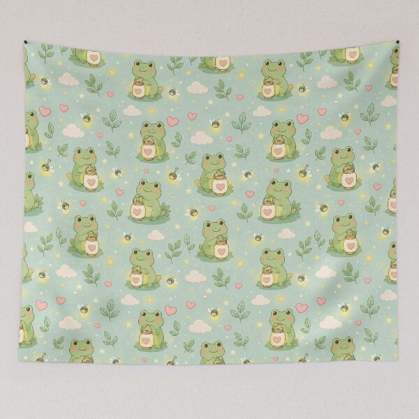Item preview, Frog Love Lantern Pattern designed and sold by Soft Berry Studio.