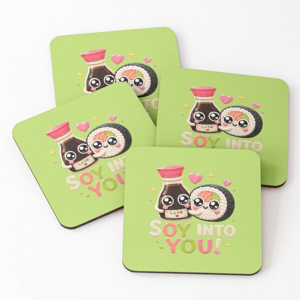 Item preview, Soy Into You Cute Kawaii Sushi and Soy Sauce designed and sold by Liv Solara.