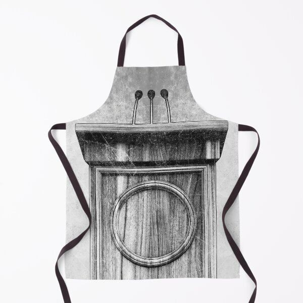 Item preview, Wooden Podium With Triple Microphones designed and sold by Ghoul Enterprises.
