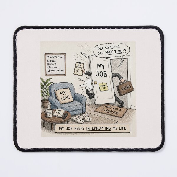 Item preview, My job keeps interrupting my life. designed and sold by CinemaChronik.