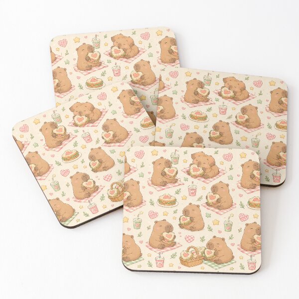 Item preview, Capybara Love Sandwich Pattern designed and sold by Soft Berry Studio.