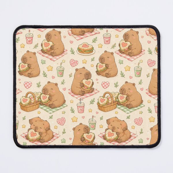 Item preview, Capybara Love Sandwich Pattern designed and sold by Soft Berry Studio.