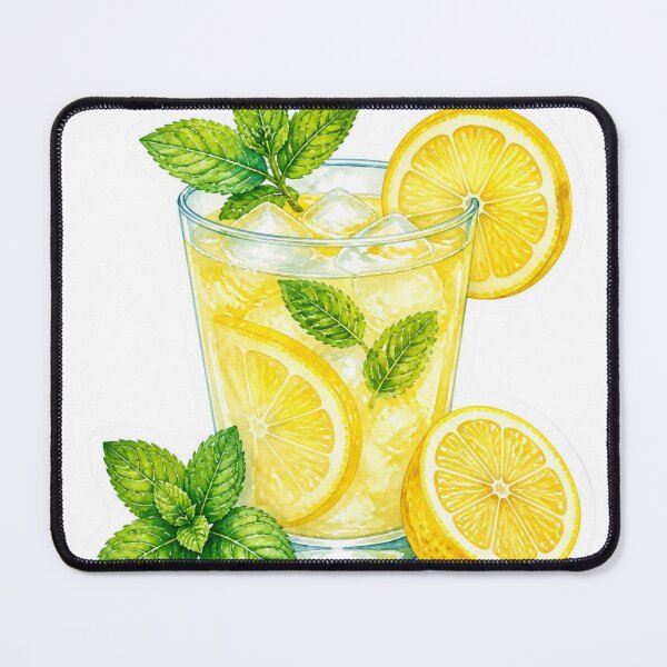 Item preview, Fresh Watercolor Lemonade with Mint designed and sold by Adamsshop24.