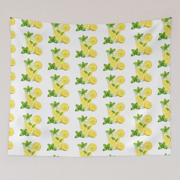 Item preview, Fresh Watercolor Lemonade with Mint designed and sold by Adamsshop24.