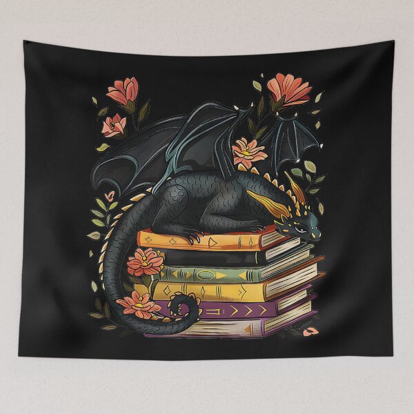 Item preview, Fantasy Dragon Book Lover Reading designed and sold by MOnnroyu.