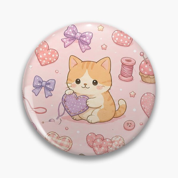 Item preview, Cozy Cat Heart Sewing Pattern designed and sold by Soft Berry Studio.