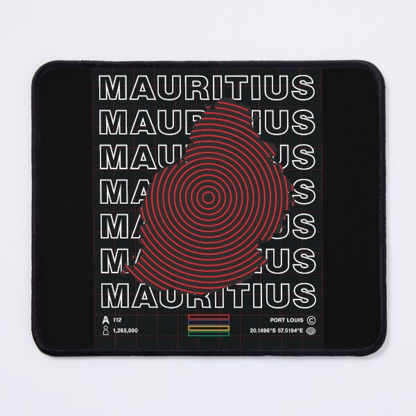 Item preview, Mauritius Minimal Map designed and sold by Atlas-Array.