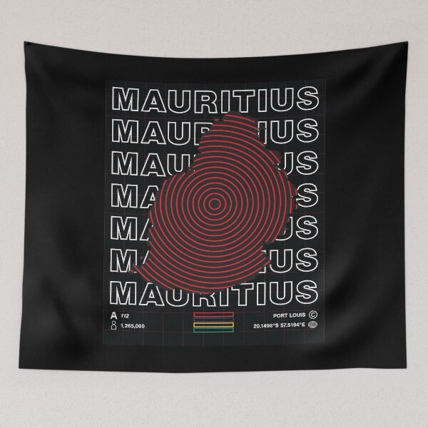 Item preview, Mauritius Minimal Map designed and sold by Atlas-Array.
