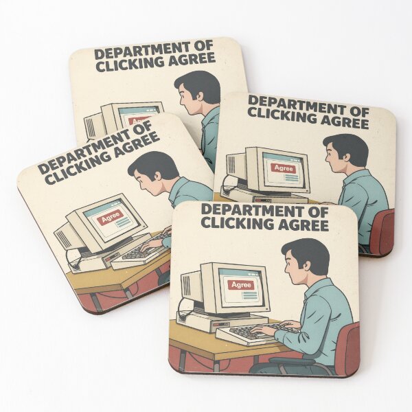 Item preview, Department of Clicking Agree designed and sold by PictorialWhimsy.