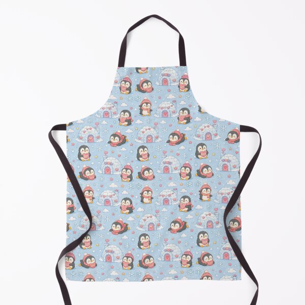 Item preview, Penguin Heart Igloo Pattern designed and sold by Soft Berry Studio.