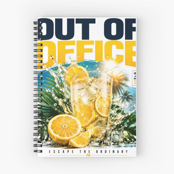 Item preview, Out of Office Summer Lemon Cocktail Typography | Vacation Mode Tropical Citrus Graphic designed and sold by Genesis-Ink.
