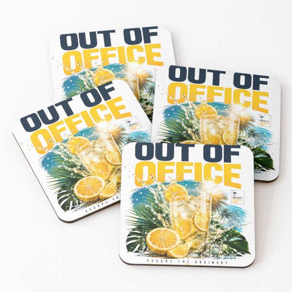 Item preview, Out of Office Summer Lemon Cocktail Typography | Vacation Mode Tropical Citrus Graphic designed and sold by Genesis-Ink.