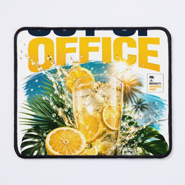 Item preview, Out of Office Summer Lemon Cocktail Typography | Vacation Mode Tropical Citrus Graphic designed and sold by Genesis-Ink.