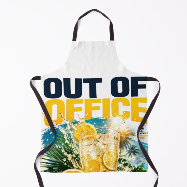 Item preview, Out of Office Summer Lemon Cocktail Typography | Vacation Mode Tropical Citrus Graphic designed and sold by Genesis-Ink.