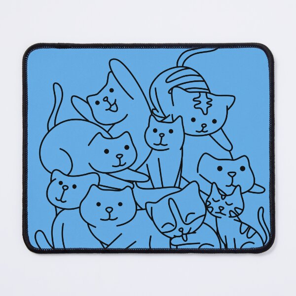 Item preview, Cute Cat Group Line Art Illustration designed and sold by BuckaBaby.