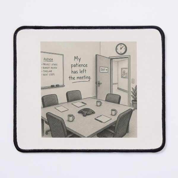 Item preview, My patience has left the meeting. designed and sold by CinemaChronik.